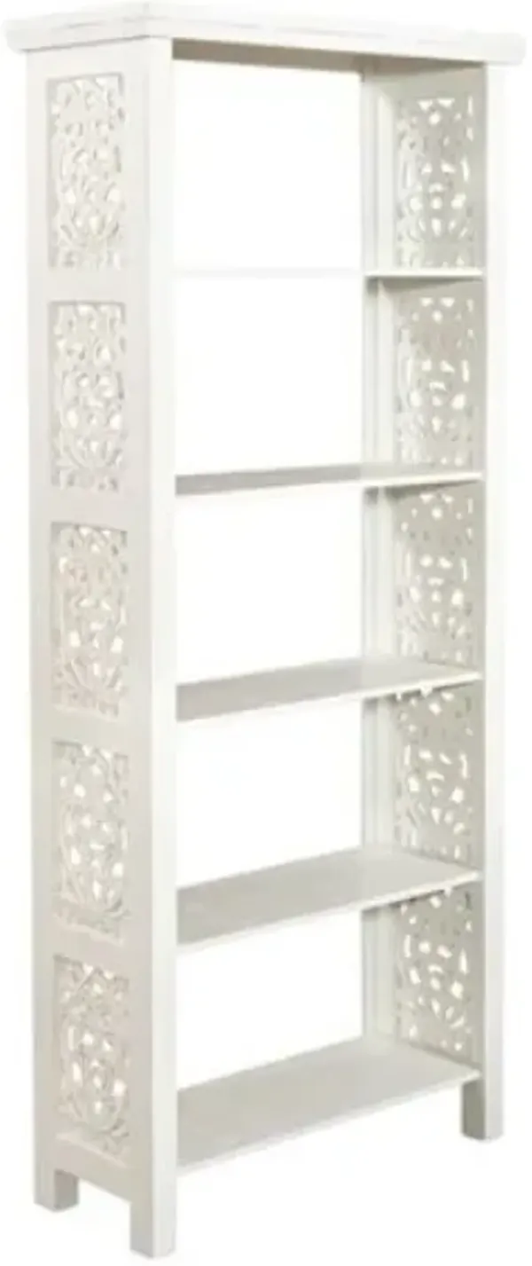 Liberty Furniture Trellis Lane Weathered White Accent Bookcase