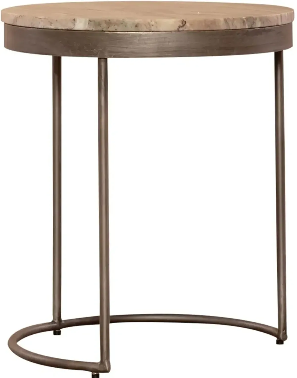 Liberty Furniture Greystone Nesting Tables with Eclipse Iron Base