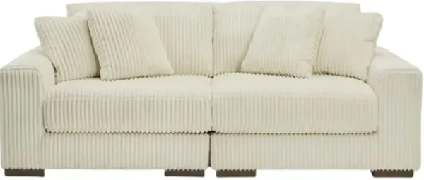 Signature Design by Ashley® Lindyn 2-Piece Ivory Small Sapced Sectional