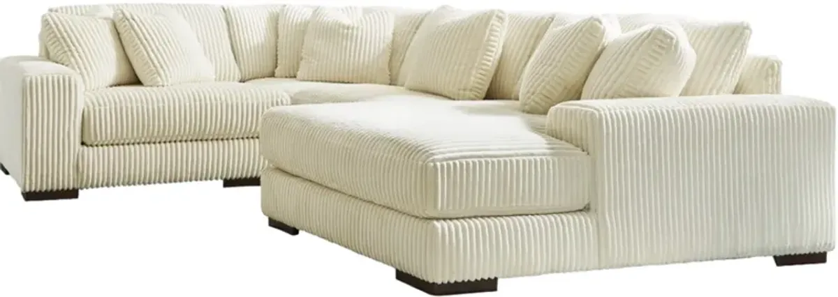 Signature Design by Ashley® Lindyn 4-Piece Ivory Sectional