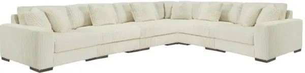 Signature Design by Ashley® Lindyn 6-Piece Ivory L-Shape Sectional