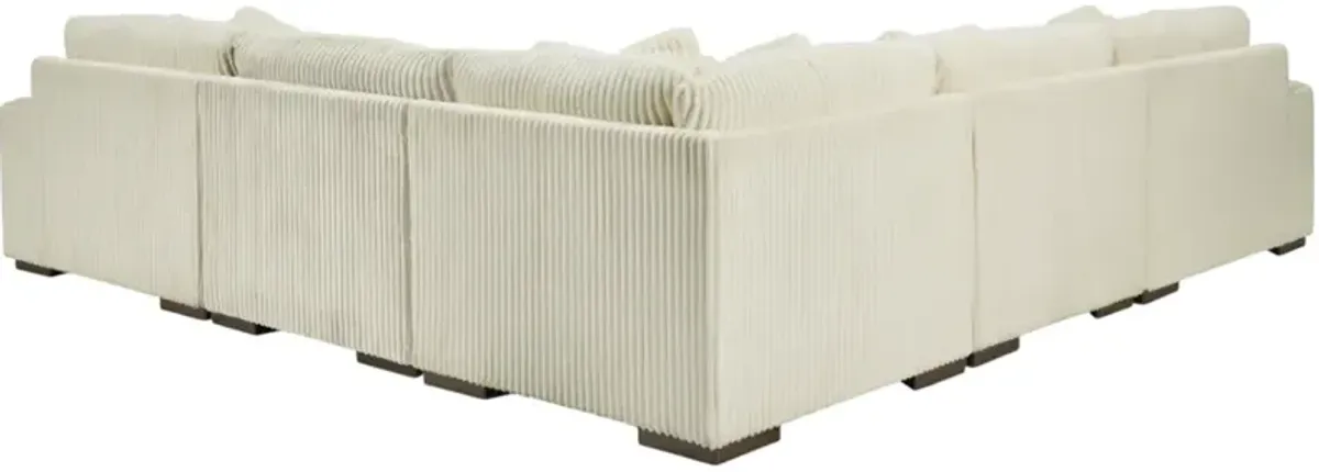 Signature Design by Ashley® Lindyn 5-Piece Ivory L-Shape Sectional