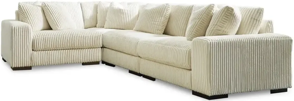 Signature Design by Ashley® Lindyn 4-Piece Ivory Sectional 