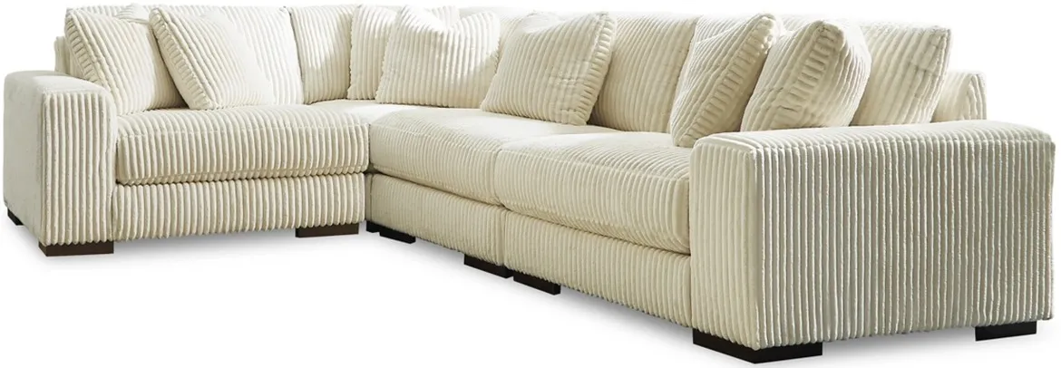 Signature Design by Ashley® Lindyn 4-Piece Ivory Sectional 