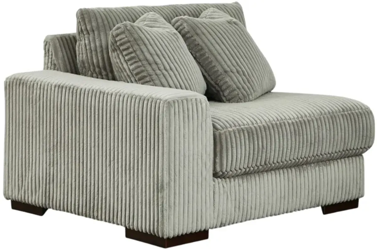 Signature Design by Ashley® Lindyn 4-Piece Fog Right-Arm Facing Chaise Sectional