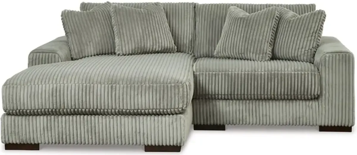 Signature Design by Ashley® Lindyn 2-Piece Fog Left-Arm Facing Sectional and Chaise