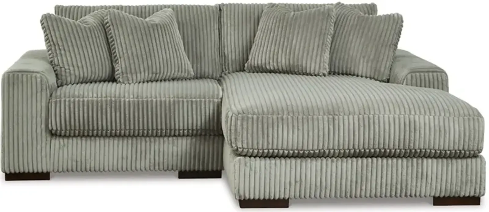 Signature Design by Ashley® Lindyn 2-Piece Fog Right-Arm Facing Sectional and Chaise