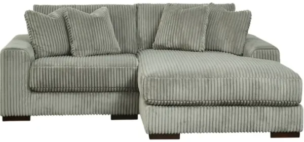 Signature Design by Ashley® Lindyn 2-Piece Fog Right-Arm Facing Sectional and Chaise