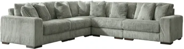 Signature Design by Ashley® Lindyn 5-Piece Fog Curved Sectional 