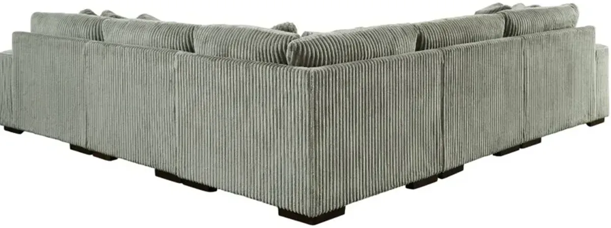 Signature Design by Ashley® Lindyn 5-Piece Fog Left Arm Facing Sectional and Chaise