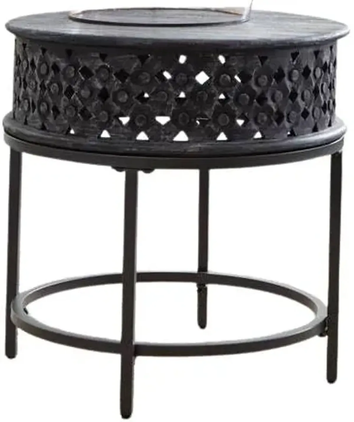 Liberty Furniture Stella Chalkboard Black End Table