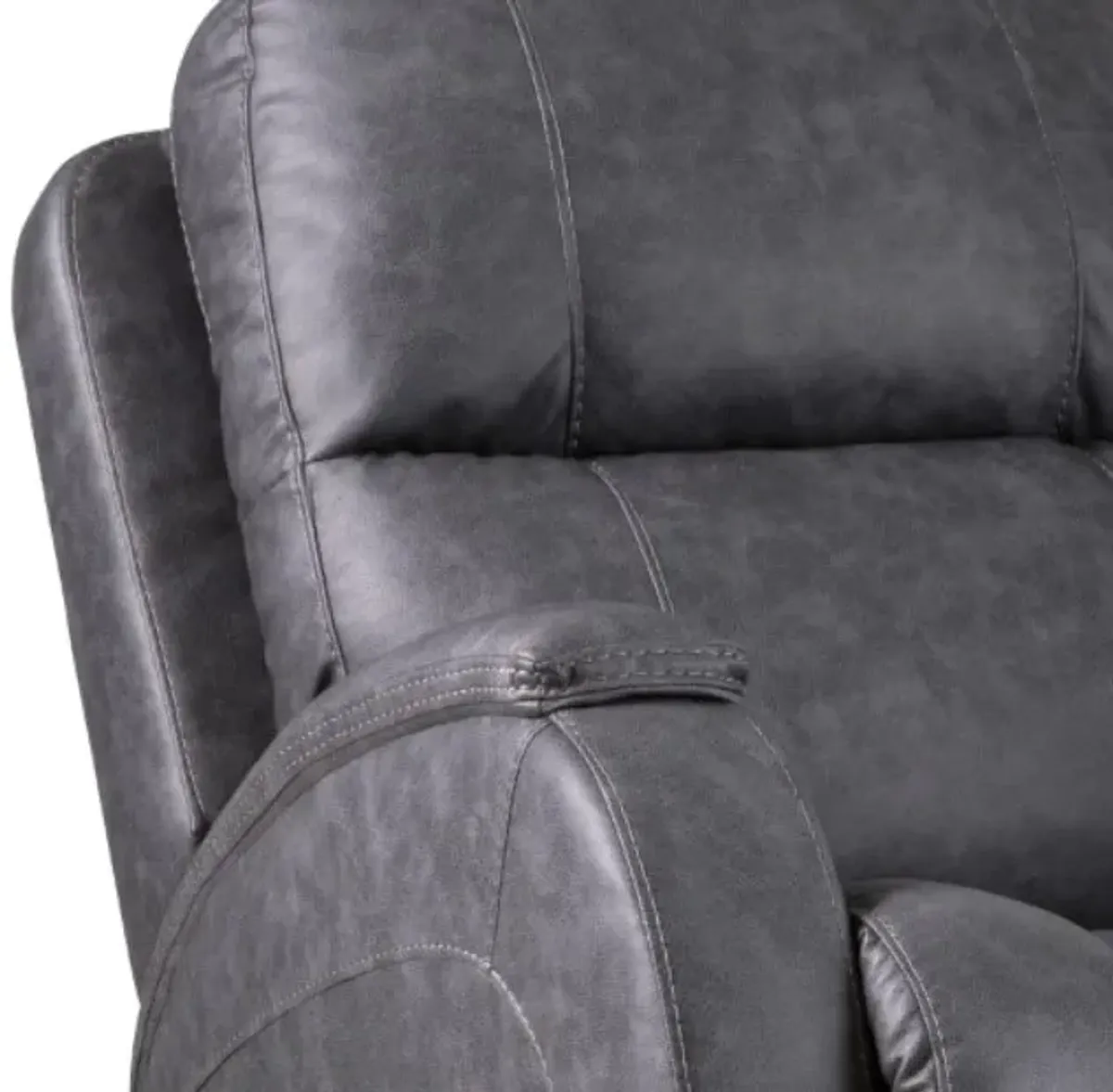 HomeStretch Zena Graphite Manual Swivel Glider Recliner