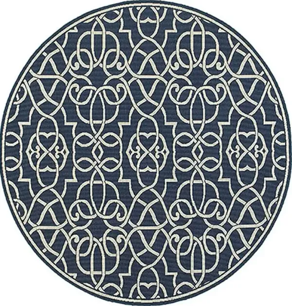 Oriental Weavers Meridian 8' Style 1 Round Area Rug