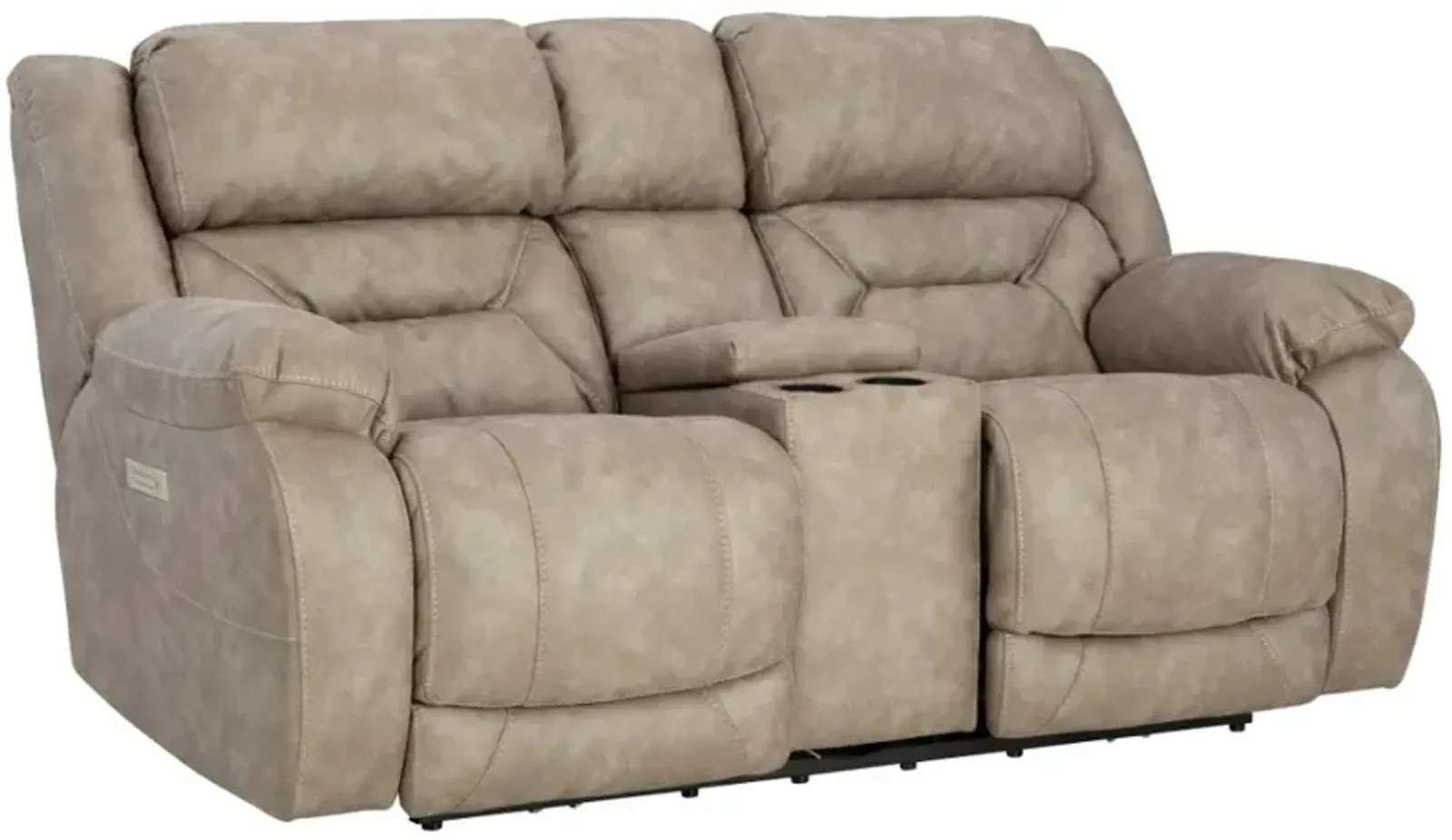 HomeStretch Skywalker Nickel Power Reclining Loveseat