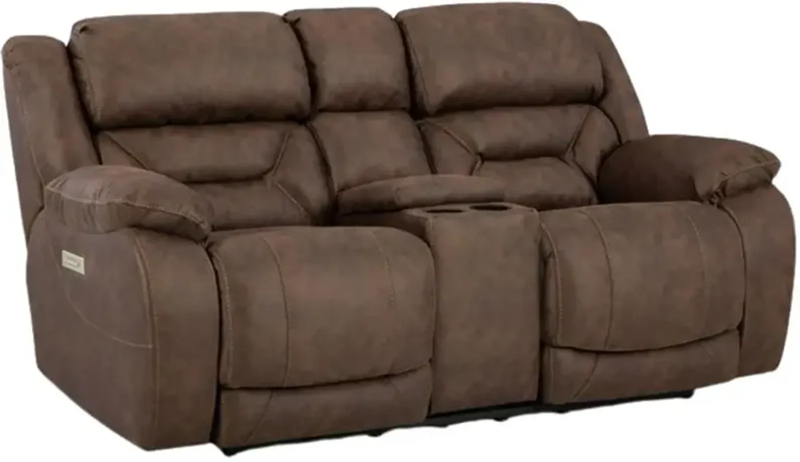 HomeStretch Skywalker Brown Power Reclining Loveseat