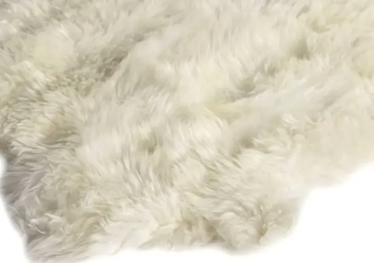Four Hands Lalo Cream Lambskin Rug