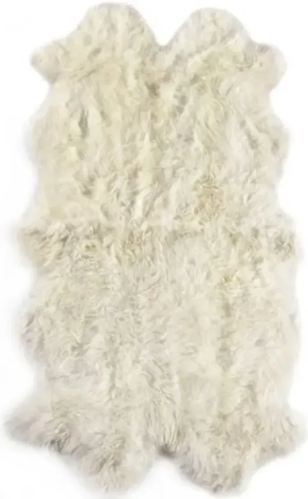 Four Hands Lalo Cream Lambskin Rug