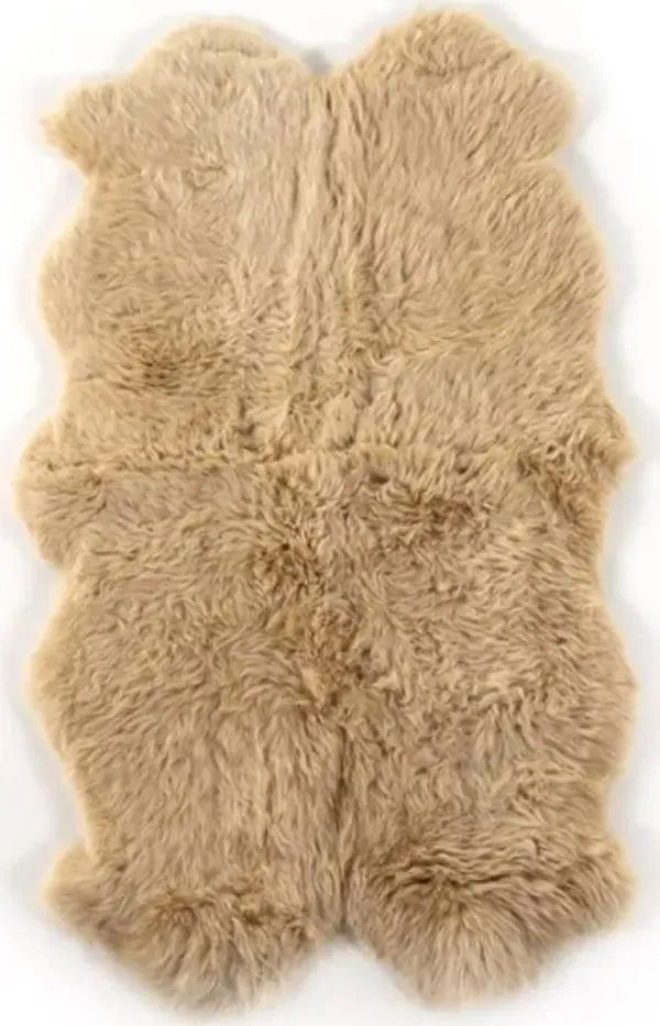 Four Hands Lalo Beige 3.25x6 Lambskin Rug