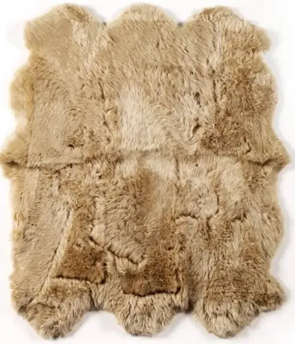Four Hands Lalo Beige Lambskin Rug
