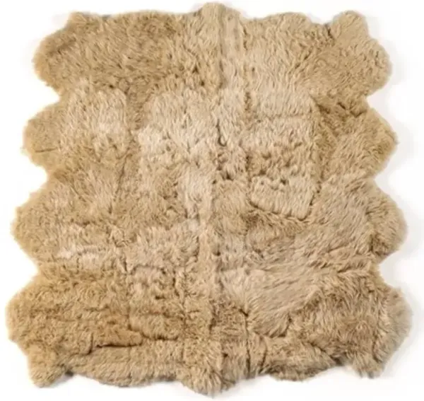 Four Hands Lalo Beige Lambskin Rug