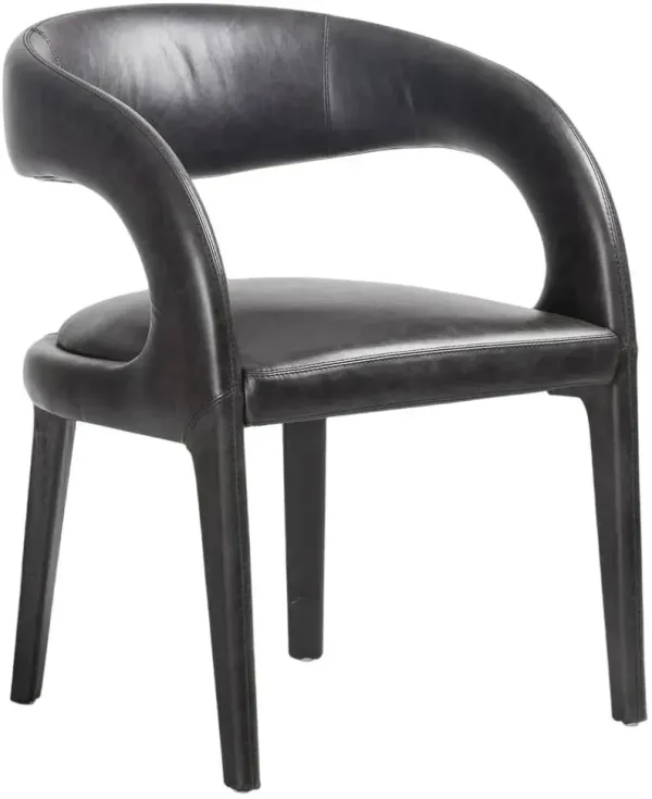 Four Hands Hawkins Sonoma Black Dining Arm Chair