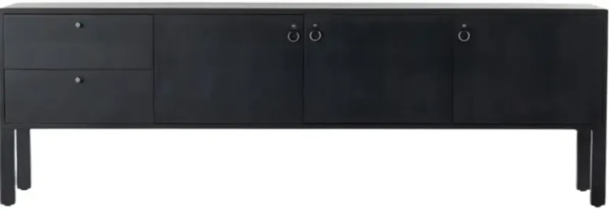 Four Hands Isador Black Wash Media Console