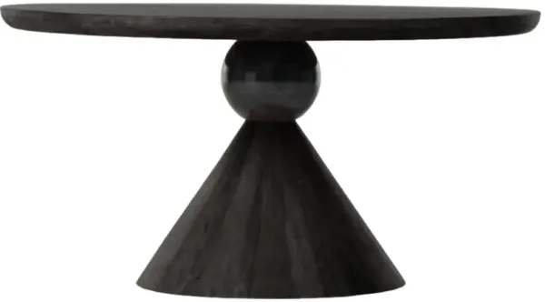 Four Hands Bibianna Worn Black Dining Table