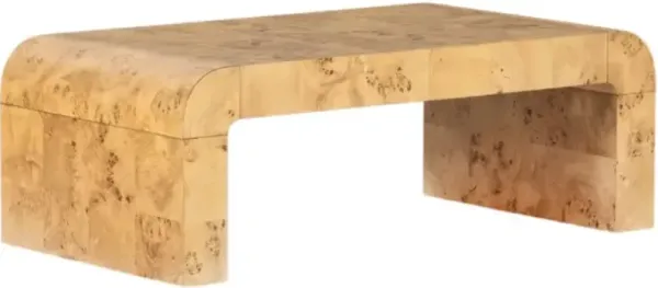 Four Hands Jenson Natural Poplar Burl Coffee Table