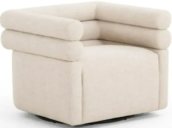 Four Hands Evie Hampton Cream Swivel Chair