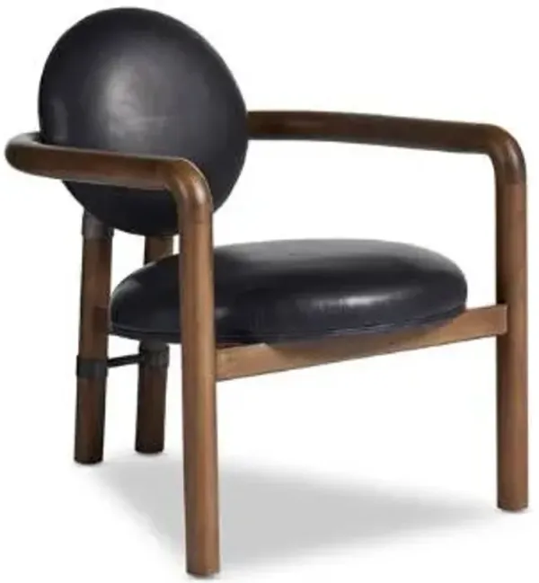 Four Hands Bria Black Accent Chair