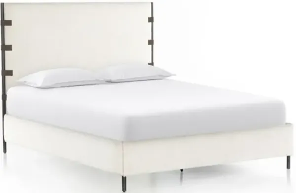 Four Hands Anderson Cream/Knoll Natural Queen Bed