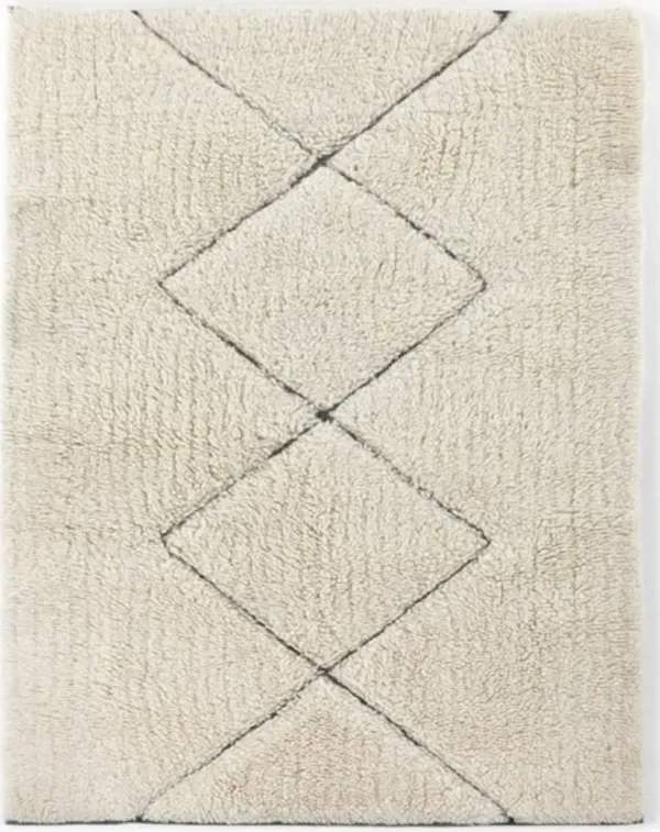 Four Hands Beni Dark Gray/Off-White 8'x10' Rug