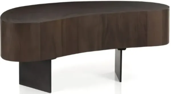 Four Hands Avett Smoked Guanacaste Tall Piece Coffee Table 