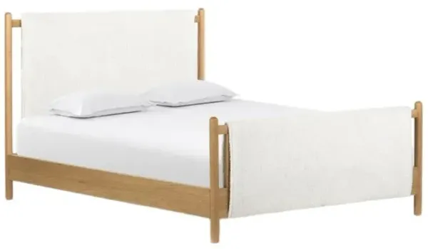 Four Hands Bowen Sheepskin Natural King Panel Bed