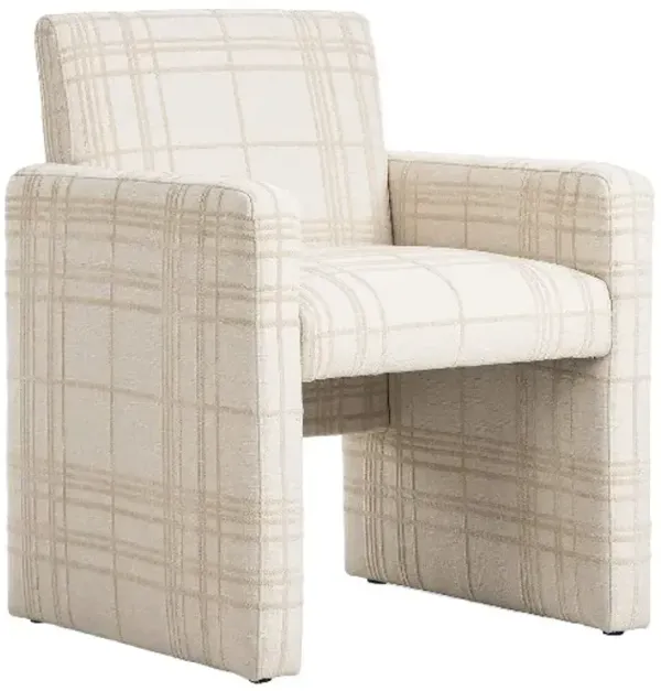 Four Hands Kima Sheffield Ivory Dining Arm Chair