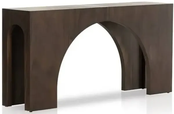 Four Hands Fausto Smoked Console Table