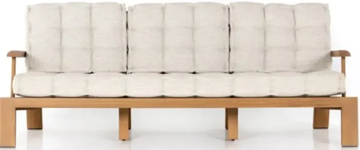 Four Hands Beck Natural Teak/Sand 85" Outdoor Sofa 