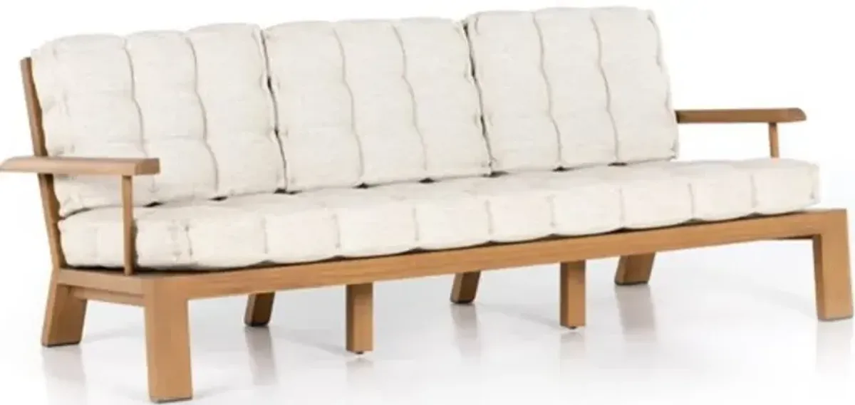 Four Hands Beck Natural Teak/Sand 85" Outdoor Sofa 