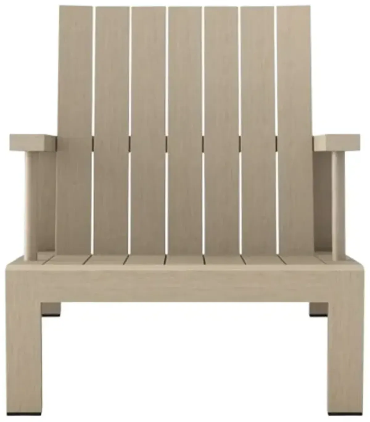Four Hands Dorsey Washed Brown Wooden Outdoor Adirondack Chair