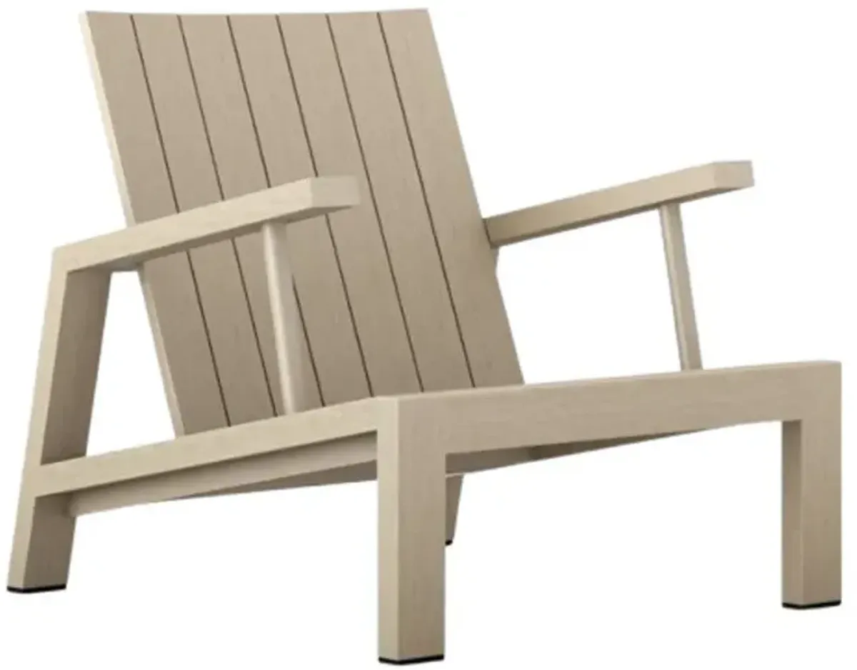 Four Hands Dorsey Washed Brown Wooden Outdoor Adirondack Chair