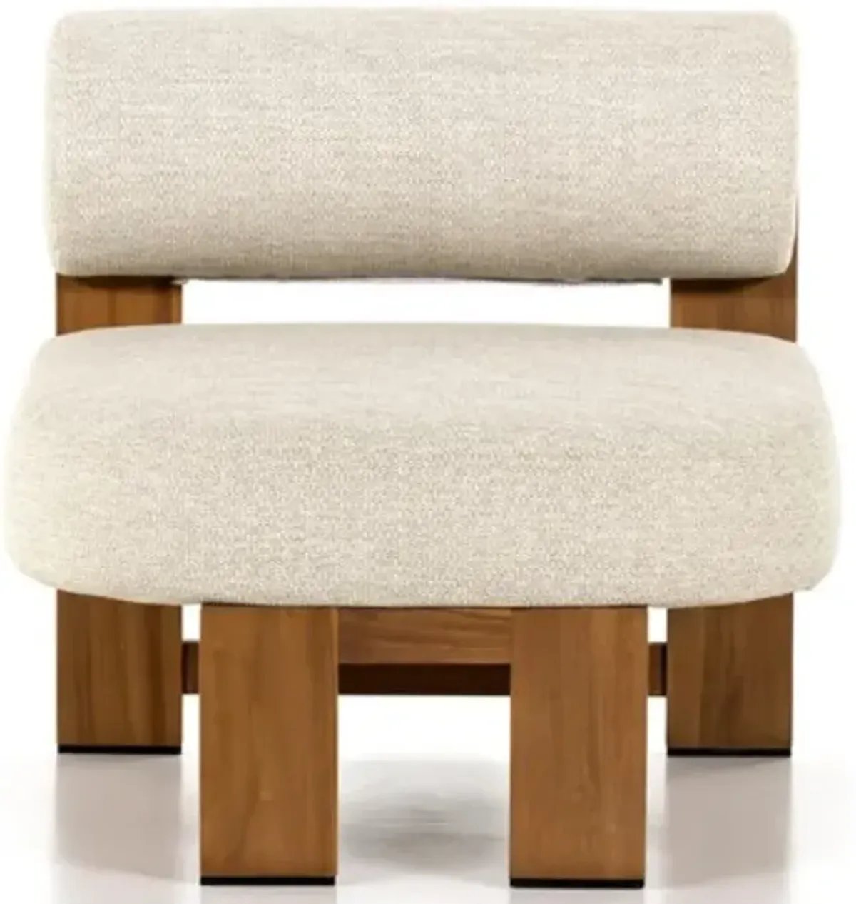 Four Hands Malta Natural Teak/White Outdoor Chair