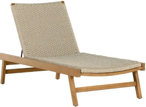 Four Hands Delano Ivory Wooden Outdoor Chaise