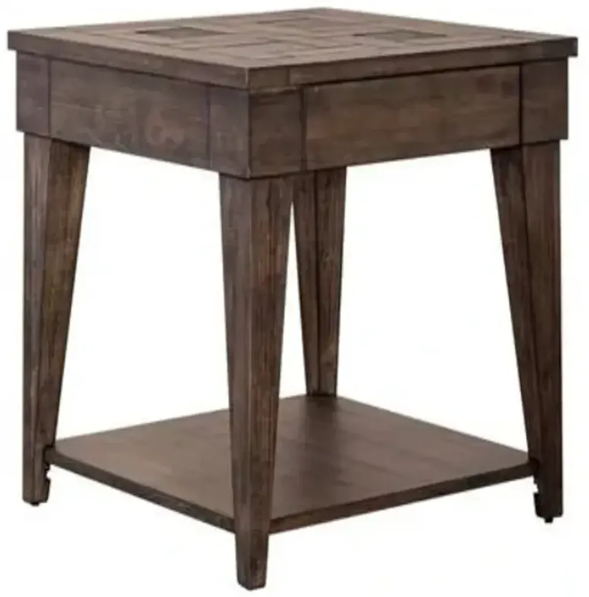 Liberty Furniture Arrowcreek Weathered Stone End Table