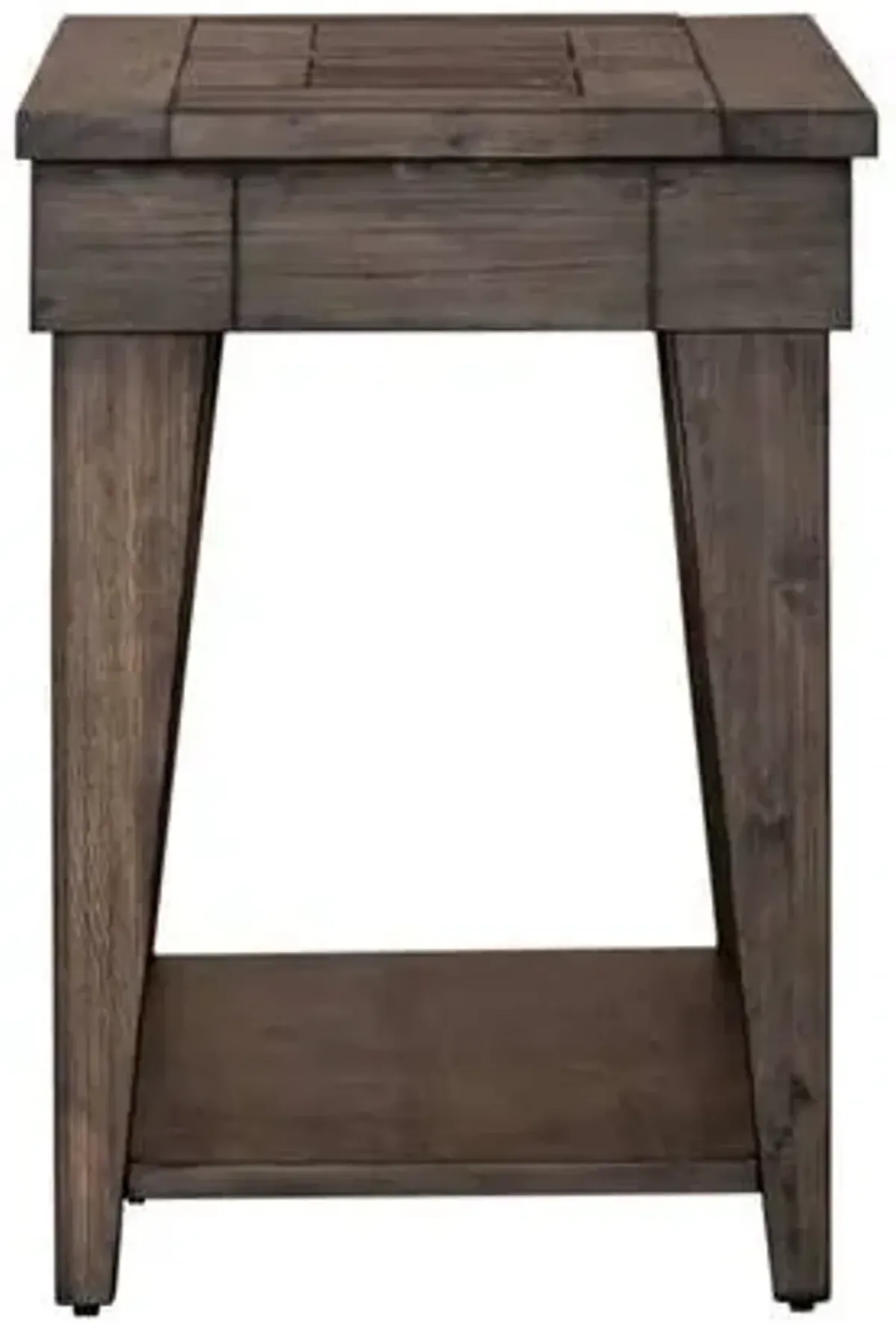 Liberty Furniture Arrowcreek Weathered Stone Chair Side Table