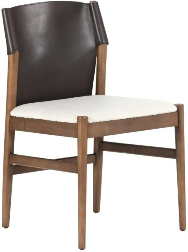 Four Hands Lulu Espresso/Off-White  Dining Chair