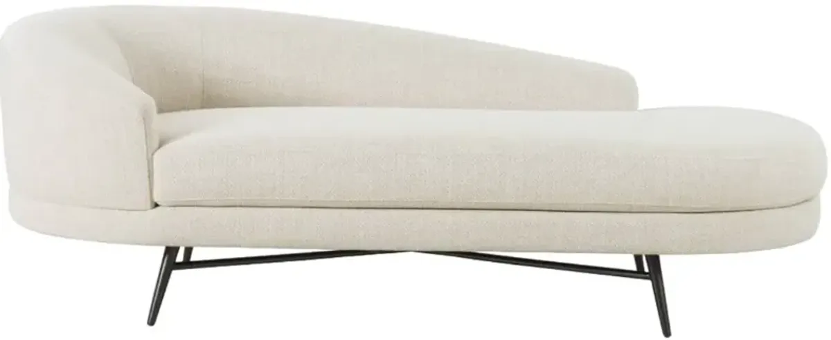 Four Hands Carmela Black/Irving Taupe Left Arm Facing Chaise
