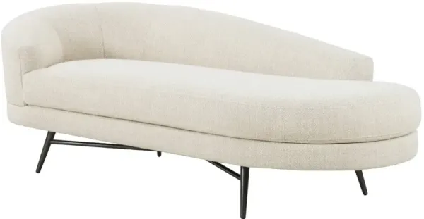 Four Hands Carmela Black/Irving Taupe Left Arm Facing Chaise