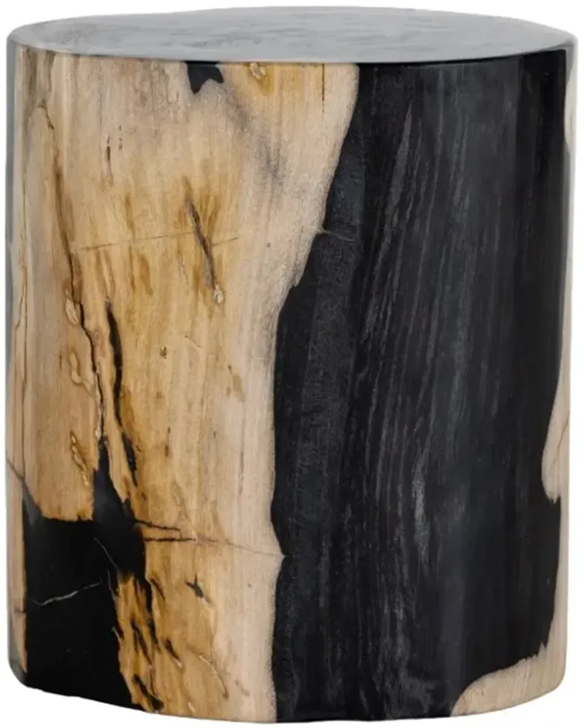 Four Hands Kos Light Petrified End Table 