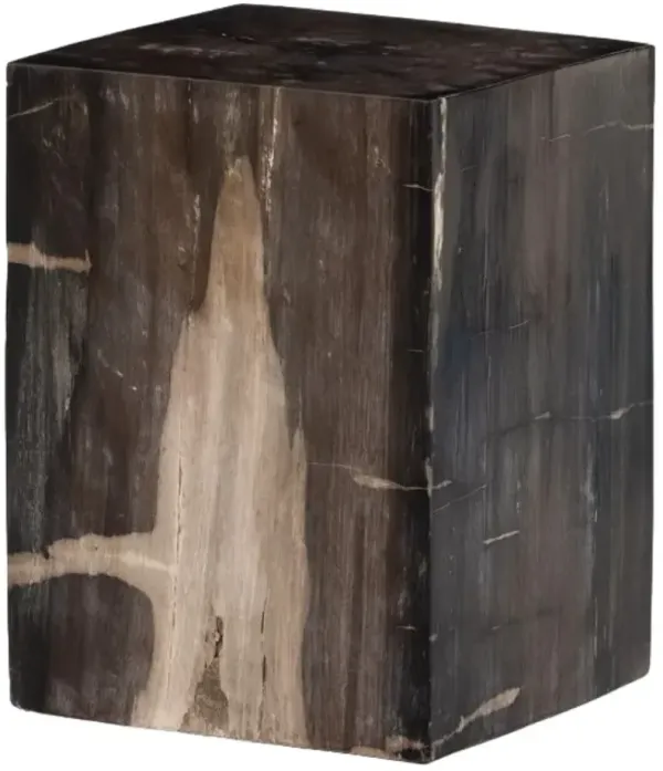 Four Hands Buck Dark Petrified End Table 