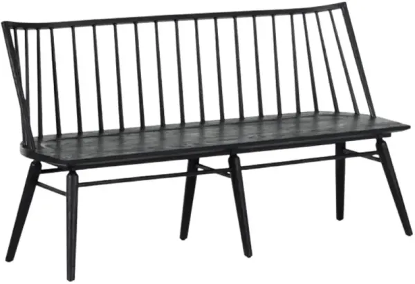 Four Hands Lewis Black Dining Bench